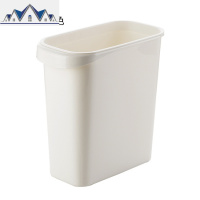 卫生间缝隙垃圾桶家用厨房塑料简约夹缝无盖长方形压圈垃圾筒小号 三维工匠
