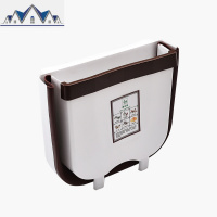 家用厨房专用橱柜壁挂式分类垃圾桶篓卫生间折叠收缩悬挂收纳盒 三维工匠