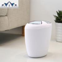 创意欧式简约摇盖垃圾桶家用卫生间卧室客厅厨房有带盖垃圾筒纸篓 三维工匠
