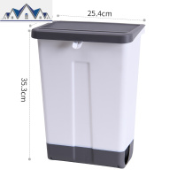 厨房垃圾桶挂式家用橱柜厨余带盖大号客厅创意可壁挂悬挂拉圾筒 三维工匠