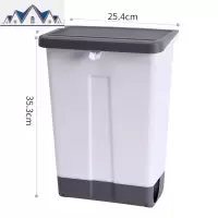 厨房垃圾桶挂式家用橱柜厨余带盖大号客厅创意可壁挂悬挂拉圾筒 三维工匠