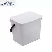 免打孔创意北欧简约挂墙垃圾桶带盖家用厨房厕所手提壁挂式垃圾桶 三维工匠
