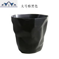 北欧风客厅办公室卫生间时尚简约无盖大号塑料创意垃圾桶家用ins 三维工匠