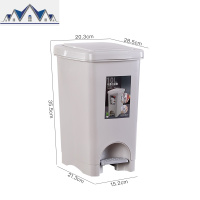 垃圾桶带盖家用客厅卫生间厕所厨房按压脚踩北欧创意分类拉圾筒 三维工匠