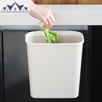 厨房壁挂式无盖垃圾桶免打孔柜悬挂收纳盒大号垃圾篓垃圾收纳桶 三维工匠