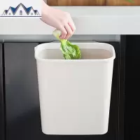 厨房壁挂式无盖垃圾桶免打孔柜悬挂收纳盒大号垃圾篓垃圾收纳桶 三维工匠