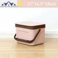 壁挂垃圾桶家用塑料手提有盖垃圾筒厨房卫生间悬挂式收纳桶 三维工匠