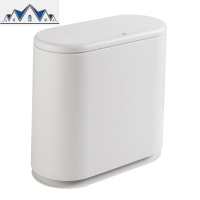 垃圾桶带盖家用客厅创意厨房按压式卫生间垃圾筒有盖厕所大夹缝桶 三维工匠