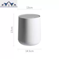北欧简约可爱桌面垃圾桶小号带盖客厅桌上创意网红迷你卧室台面 三维工匠