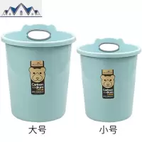卡通无盖垃圾桶家用客厅卧室卫生间大号欧式纸篓厕所厨房塑料创意 三维工匠