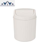 日式简约寝室宿舍桌面垃圾桶迷你创意带盖家用办公室小号床头卧室 三维工匠