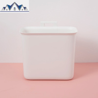 垃圾桶北欧创意客厅壁挂厨房橱柜小号可悬挂式家用干湿分类无盖 三维工匠