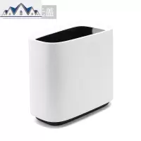家用客厅厕所夹缝带盖垃圾桶大号有盖卧室厨房窄款卫生间用纸桶 三维工匠