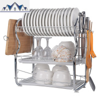 [加厚型]放碗架碗碟架沥水架厨房用品置物架餐具收纳架碗筷收纳 三维工匠