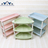 碗筷塑料收纳盒置地式落地式厨房三角置物架整理架小小号户型转角 三维工匠