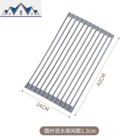 可折叠沥水架水上方收纳架碗碟架厨房洗碗池放碗架沥水篮置物架 三维工匠