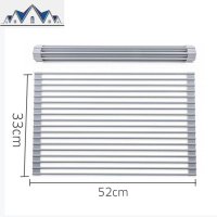 可折叠沥水架水上方沥水篮置物架收纳架碗碟架厨房洗碗池放碗架 三维工匠