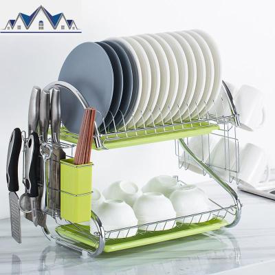 各种收纳厨房置物架两层家用收纳沥水架碗碟架落地三层碗架储 三维工匠