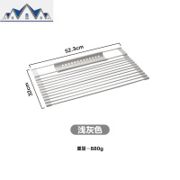 沥水架硅胶可折叠碗碟架放碗筷洗碗池厨房水上方收纳架碗架 三维工匠