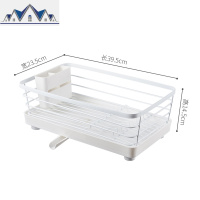 日式碗架沥水架不锈钢厨房置物架放碗筷收纳多功能碗碟碗盘沥水篮 三维工匠
