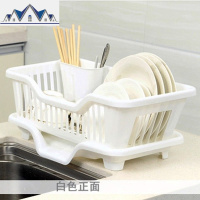 厨房放碗架塑料用品家用大全沥水滴水碗碟架碗筷置物收纳盒沥水篮 三维工匠收纳层架