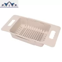可伸缩水沥水架置物架家用厨房碗碟架蔬菜收纳架塑料放碗筷架子 三维工匠