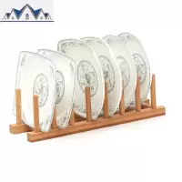 多功能竹架子沥水架碗盘碟子水杯控水超市实木收纳架小书架砧板架 三维工匠