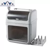 碗筷餐具收纳盒箱大号特大半翻盖沥水抽屉式厨房置物架多层防蟑螂 三维工匠