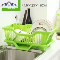 厨房沥水架淋水塑料碗碟放洗碗池水池滤碗架家用置物漏水篮 三维工匠收纳层架
