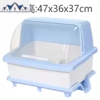 放碗架厨房装碗筷收纳盒带盖收纳箱大号沥水架家用塑料碗柜置物架 三维工匠