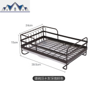 沥水篮北欧铁艺沥水架厨房多功能碗架落地置物架餐具收纳架筷子笼 三维工匠