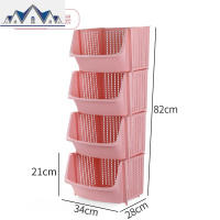 厨房置物架落地水果蔬菜调味调料架子家用多层油盐酱醋收纳储物架 三维工匠