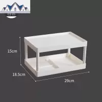 厨房置物架落地多层塑料蔬菜调料架子多功能家用简易收纳架子 三维工匠