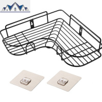 免打孔转角厨房置物架调味品洗漱架收纳厕所浴室壁挂架 三维工匠