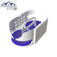旋转式调料瓶置物架厨房吊柜底柜台面调味架省空间双层调料 三维工匠