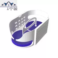 旋转式调料瓶置物架厨房吊柜底柜台面调味架省空间双层调料 三维工匠