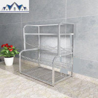 不锈钢厨房置物架台面调味料架用品刀架油盐酱醋收纳储物架省空间 三维工匠