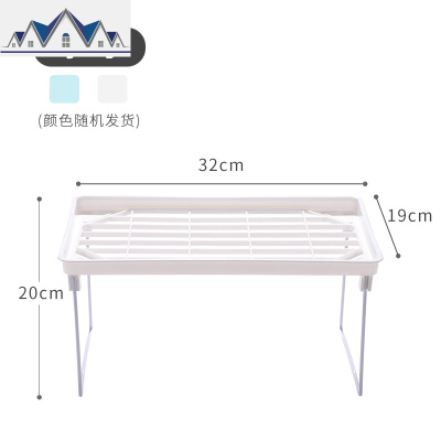 可折叠收纳架 可多层叠加储物柜隔断架 厨房置物架 调味瓶整理棚 三维工匠