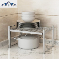 304不锈钢厨房分层置物架多层收纳架碗锅架调味料架储物架 三维工匠