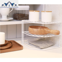 厨房转角置物架三角架调味品书桌办公室植物桌面多层拐角 三维工匠