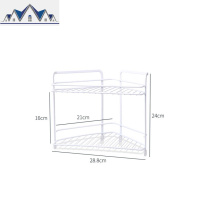 铁艺双层调料瓶置物架 厨房台面调料架调味料调味罐收纳架三角形 三维工匠