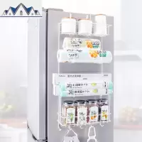 创意冰箱侧挂架厨房收纳调料置物架多功能保鲜膜挂钩架壁挂式 三维工匠