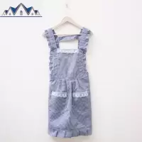 韩版时尚双层防水防油围裙厨房做饭围腰可爱公主罩衣家用女工作服 三维工匠