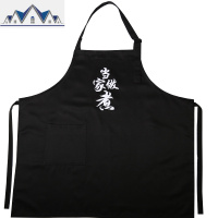 涤棉防水油围裙时尚韩版厨房餐厅厨师男女工作服印字定制LOGO围兜 三维工匠