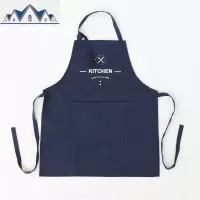 原创设计 北欧时尚无袖围裙棉布艺厨房防家用工作服画室咖啡厅 三维工匠