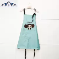 可爱卡通厨房围裙棉布艺韩版时尚成人背带罩衣工作服定logo 三维工匠