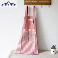 围裙日式家用厨房棉麻韩版男女时尚防水防油做饭工作服定制logo 三维工匠