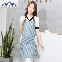 可擦手围裙可爱日系家用厨房工作服男个性时尚防水防油罩衣女大人 三维工匠