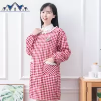 围裙防水防油棉厨房长袖可爱韩版日系家用时尚罩衣大人女反穿衣 三维工匠