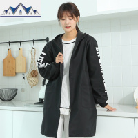 加绒时尚男罩衣大人加厚秋冬工作防水女围裙厨房防油定制logo印字 三维工匠